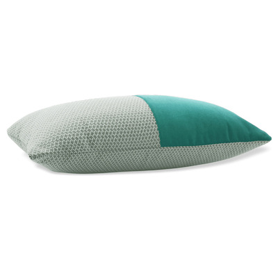 Luxurious cushion rectangular Degradè in false unit fabric