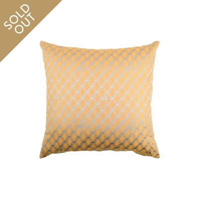 Luxurious cushion square Carrè in multicolor/pattern fabric