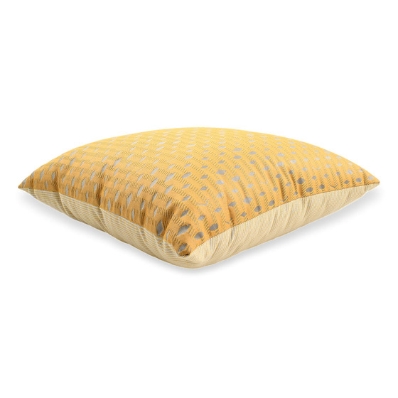 Luxurious cushion square Carrè in multicolor/pattern fabric