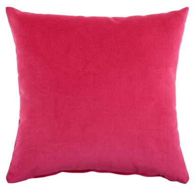 Luxurious cushion square Carrè in solid color velvet