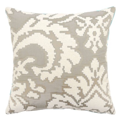 Luxurious cushion square Carrè in multicolor/pattern fabric