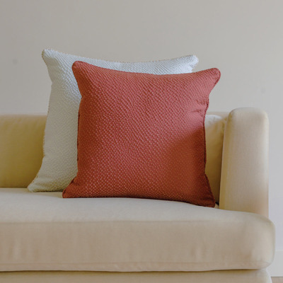 Luxurious cushion square Carrè in false unit fabric