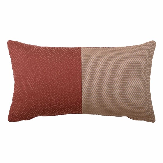 Luxurious cushion rectangular Bis in false unit fabric
