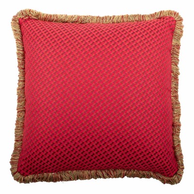 Luxurious cushion square Carrè in multicolor/pattern fabric