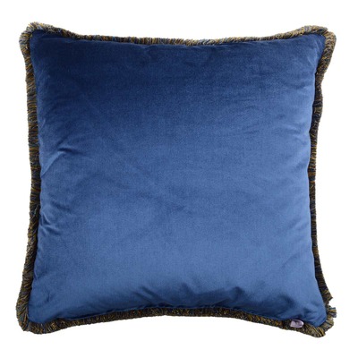 Luxurious cushion square Carrè in multicolor/pattern fabric