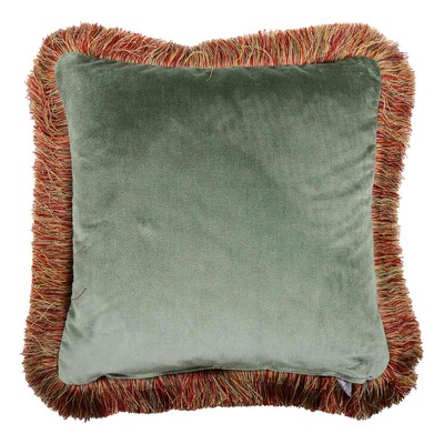 Luxurious cushion square Carrè in multicolor/pattern fabric