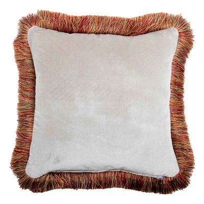 Luxurious cushion square Carrè in multicolor/pattern fabric