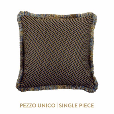 Luxurious cushion square Carrè in multicolor/pattern fabric