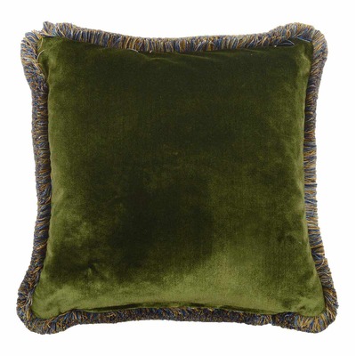 Luxurious cushion square Carrè in multicolor/pattern fabric