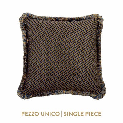 Luxurious cushion square Carrè in multicolor/pattern fabric