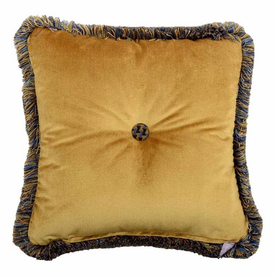 Luxurious cushion square Carrè in multicolor/pattern fabric