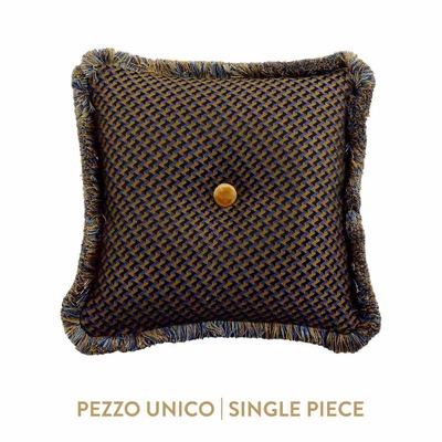 Luxurious cushion square Carrè in multicolor/pattern fabric