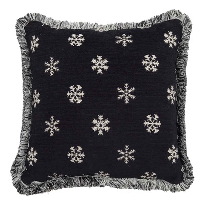 Luxurious cushion square Carrè in multicolor/pattern fabric