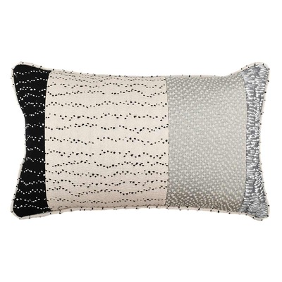 Luxurious cushion rectangular Bandè in false unit fabric