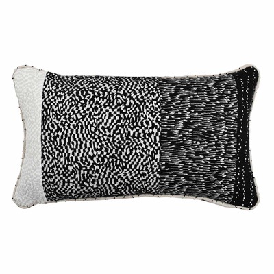 Luxurious cushion rectangular Bandè in false unit fabric