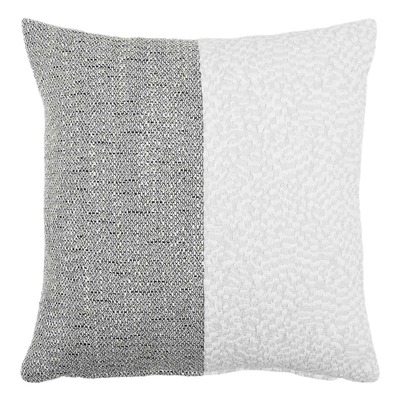 Luxurious cushion square Carrè Bis in false unit fabric