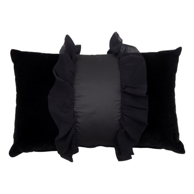 Luxurious cushion Bonbon in solid color velvet