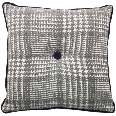 Luxurious cushion square Carrè Stripe in geometric fabric