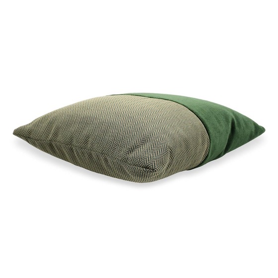 Luxurious cushion square Carrè Bis in false unit fabric