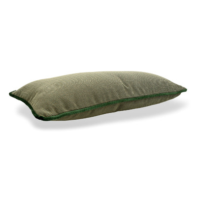 Luxurious cushion rectangular Longue in false unit fabric