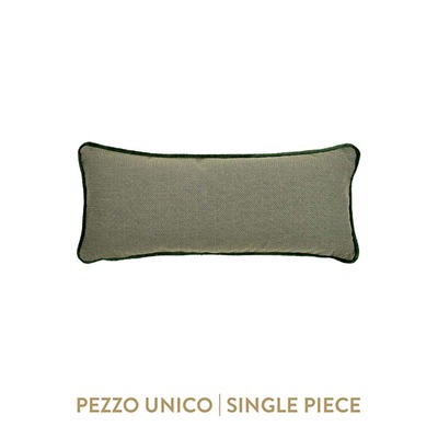 Luxurious cushion rectangular Longue in false unit fabric