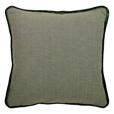 Luxurious cushion square Carrè Bis in false unit fabric