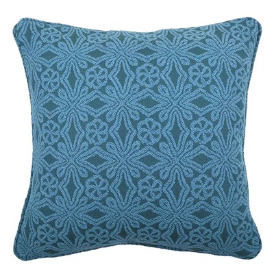 Luxurious cushion square Carrè in multicolor/pattern fabric