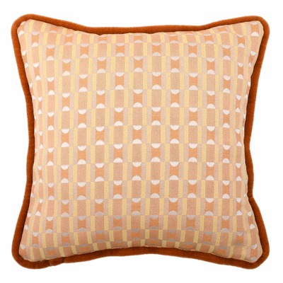 Cuscino d'arredo quadrato Carrè in tessuto geometrico 