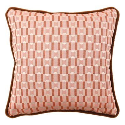 Cuscino d'arredo quadrato Carrè in tessuto geometrico 