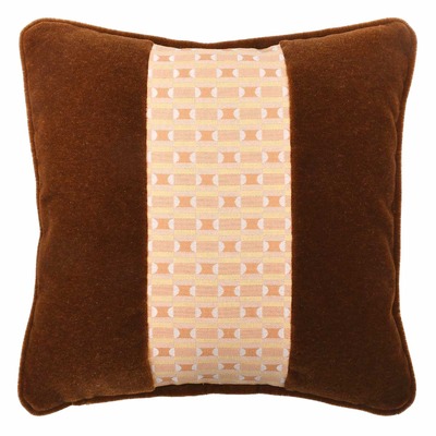 Cuscino d'arredo quadrato Carrè Three in tessuto geometrico 