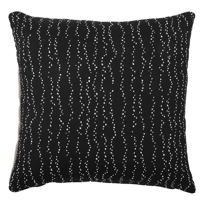 Luxurious cushion square Carrè Stripe in solid color velvet