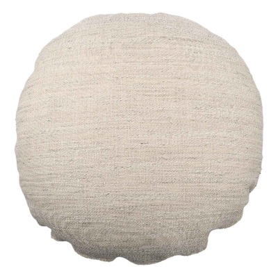 Luxurious cushion round Rotondo in false unit fabric