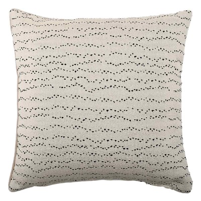Luxurious cushion square Carrè Stripe in false unit fabric