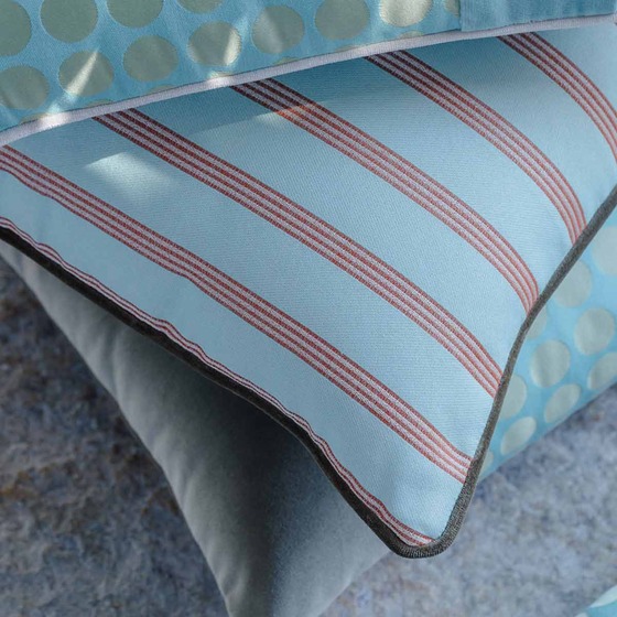 Luxurious cushion square Carrè in false unit fabric