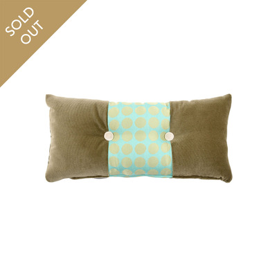 Luxurious cushion rectangular Cucù in multicolor/pattern fabric