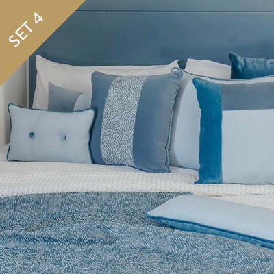 Luxurious Cushions' Set in designer fabric