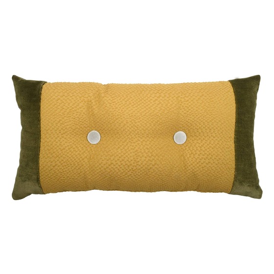 Cuscino d'arredo rettangolare Zeta in tessuto falso unito