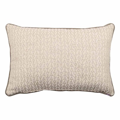 Luxurious cushion rectangular Longue in multicolor/pattern fabric