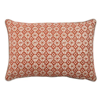 Luxurious cushion rectangular Longue in multicolor/pattern fabric