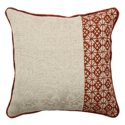 Cuscino d'arredo quadrato Carrè Stripe in tessuto multicolor/fantasia