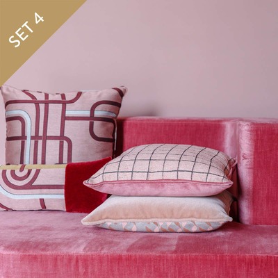 Set di Cuscini d'arredo in tessuto pregiato