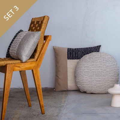 Luxurious Cushions' Set in designer fabric