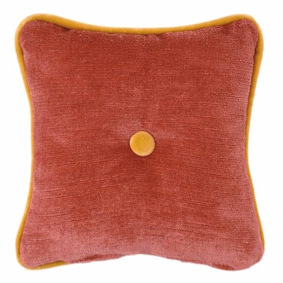 Luxurious cushion square Carrè in false unit fabric