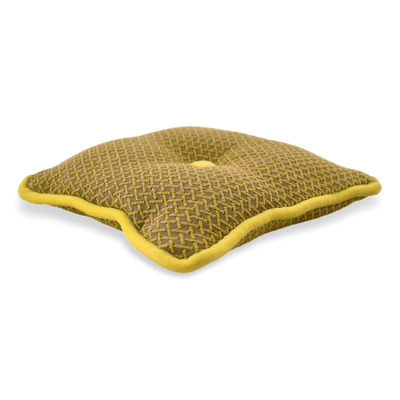 Cuscino d'arredo quadrato Carrè in tessuto geometrico