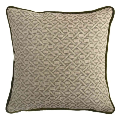 Luxurious cushion square Carrè in multicolor/pattern fabric