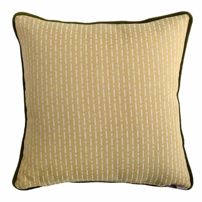 Luxurious cushion square Carrè in multicolor/pattern fabric