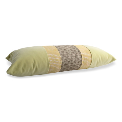 Luxurious cushion rectangular Nastro in multicolor/pattern fabric