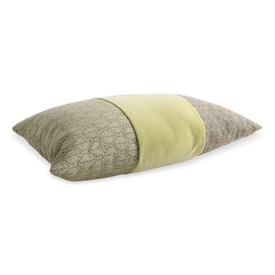 Luxurious cushion rectangular Degradè in multicolor/pattern fabric