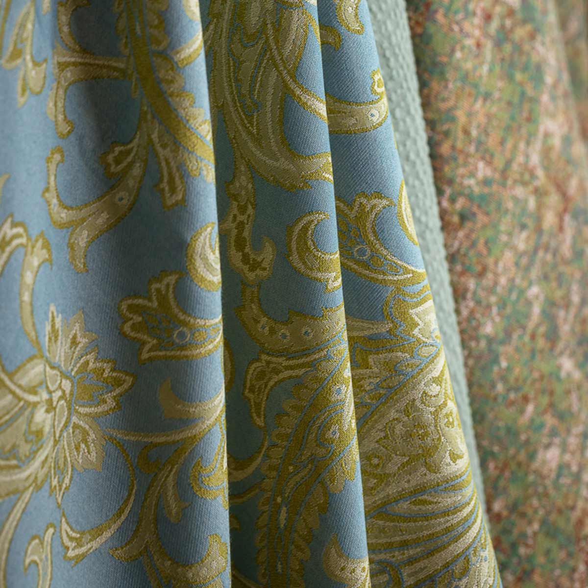 Tessuto Velluto Verde Acqua 145cm Larghezza - Per Tappezzeria, Tende, Cuscini, Progetti Fai-da-te - 5