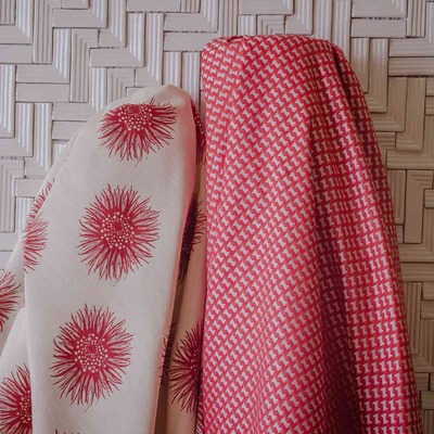 Riviera  Dahlia designer fabric